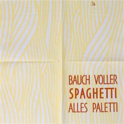 Räder Servietten 33x33cm Bauch voller Spaghetti alles ... (20 St.) 