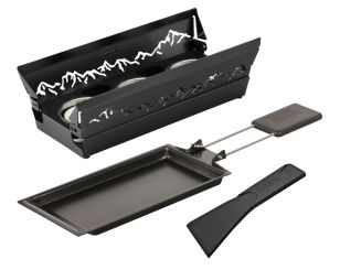 Kuhn Rikon Raclette Set Mini Alpenglühen schwarz 