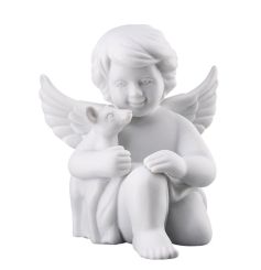 Rosenthal Engel mit Bambi Klein Weiss Matt 
