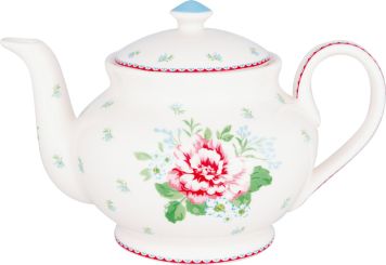 Greengate Teekanne Alivia white 