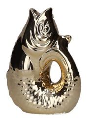 Gift Company Monsieur Carafon Fisch Vase XS gold 0,2 Liter 