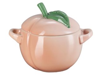 Le Creuset Mini-Cocotte 580 ml Pêche aus Steinzeug Poterie 