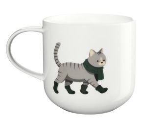 ASA Selection Henkelbecher, Cat Xmas, L. 92mm, B. 92mm, H. 95mm 
