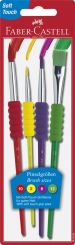 Faber-Castell Pinsel 4er Set mit Softgriffstück BK 