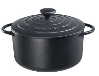 Küchenprofi Bratentopf rund 24 cm schwarz Provence 