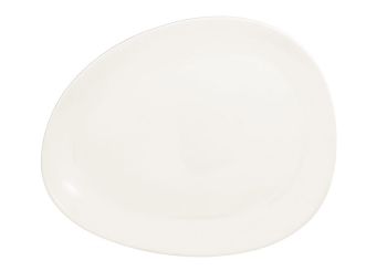 RAK Porcelain Shaped Ivoris white Teller flach L 26.8 cm / W 21.5 cm / Ht. 1.6 cm 