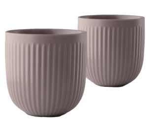 Eva Trio 2er-Set Tasse 34 cl ohne Henkel Truffle Legio Nova 