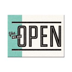 Nostalgic Art Magnet 8x6 cm Yes, we are open 