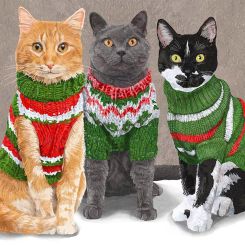 Paperproducts Servietten 33x33 cm Sweater Cats 