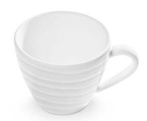 Gmundner Keramik Weiß geflammt, Kaffeetasse Gourmet 0,2L 