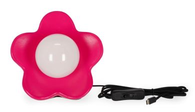 Legami LED-Tischlampe Flower-Power Matte Pink 