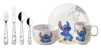 Villeroy & Boch Kindergeschirr Set 7tlg. 26,5x13,5x28cm Disney Stitch 