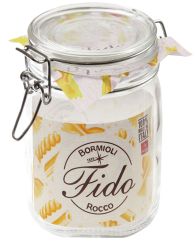 Einkochwelt Drahtbügelglas Fido quadratisch 1115 ml 