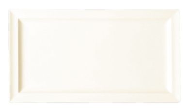 RAK Porcelain Classic Gourmet Ivoris white Teller flach rechteckig L 33.6 cm / W 23.2 cm / Ht. 2.6 cm 