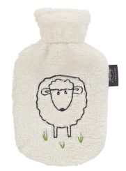 Fashy Wärmflasche mit Flauschbezug Schaf Dolly 0,8 L 