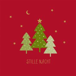 Paperproducts Servietten 33x33 cm Stille Nacht rot 
