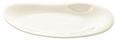 RAK Porcelain Nabur Ivoris white Teller Coupe L 27 cm / W 22.7 cm / Ht. 2.8 cm 