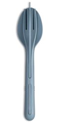 Koziol Besteck-Set 3-tlg. Klikk nature flower blue 