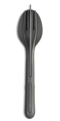 Koziol Besteck-Set 3-tlg. Klikk nature ash grey 