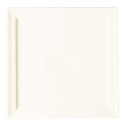 RAK Porcelain Classic Gourmet Ivoris white Teller flach quadratisch L 24.3 cm / W 24.3 cm / Ht. 2.4 cm 