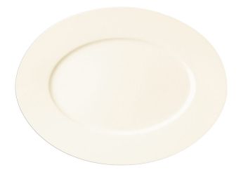 RAK Porcelain Fine Dine Ivoris white Platte oval L 34 cm / W 25.5 cm / Ht. 2.5 cm 