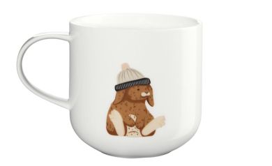 ASA Selection Henkelbecher, Rabbit Xmas, L. 92mm, B. 92mm, H. 95mm 