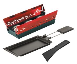 Kuhn Rikon Raclette set mini Alpenglühen rot 