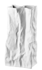 Rosenthal Do not litter Weiss Matt Tütenvase 22 cm 