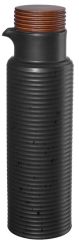 ASA Selection Black Kitchen'Art Essig und Ölflasche L 6,5 cm B 6,5 cm H 22 cm 