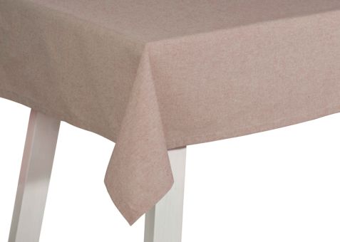 Pichler Tischdecke 150x250 cm Faro mocha mousse 90% CO 10% PES 