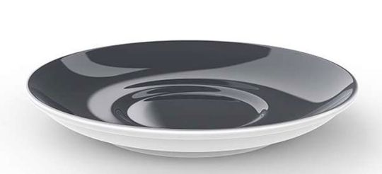 Dibbern Solid Color Anthrazit Kaffee Untertasse 