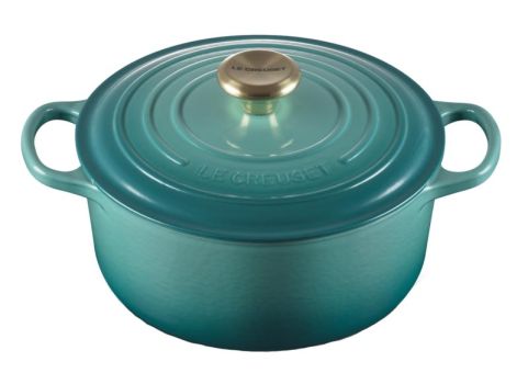Le Creuset Runder Bräter Signature 26 cm Bleu Riviera 