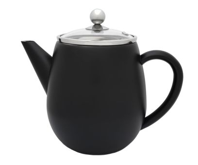 Bredemeijer Teekanne Duet Eva 1,1 L schwarz matt 