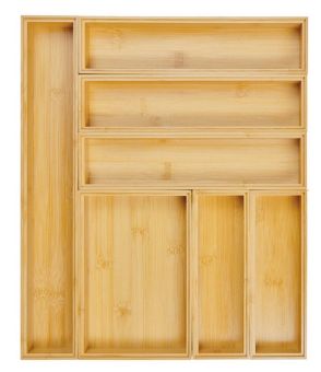 Lurch Organizer-System Box Bambus 7X28 cm 