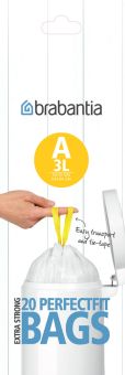 Brabantia Müllbeutel 3 L (A) 20 Stk. Pro Rolle Weiss 