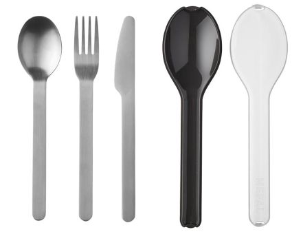 Mepal Besteckset Ellipse 3-tlg. Nordic Black 