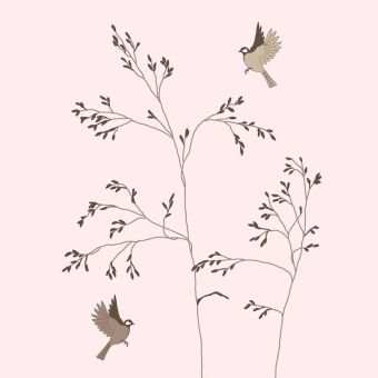 Paperproducts Design Servietten 33x33 cm Osaka en rose 
