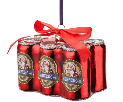 Gift Company Hänger Sixpack Bierdosen rot 