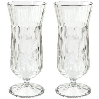 Koziol Superglas 400 ml Club No. 17 2er-Set crystal clear 