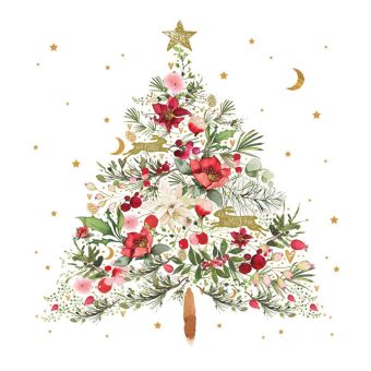 Paperproducts Servietten 33x33 cm Beautiful Christmas Tree 