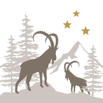 Paperproducts Servietten 33x33 cm Winter Capricorns 