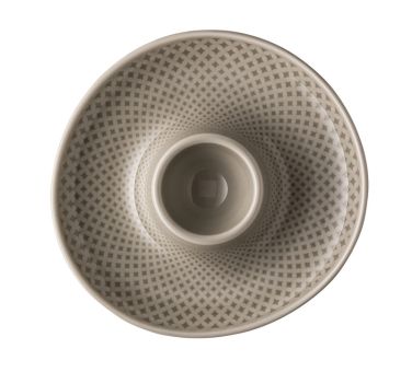 Rosenthal Junto Pearl Grey Eierbecher mit Ablage 