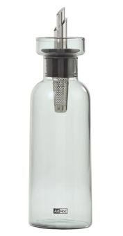 AdHoc Öl- / Essigspender H 21 cm AromaPourl Glas grey/Edelstahl/Silikon 