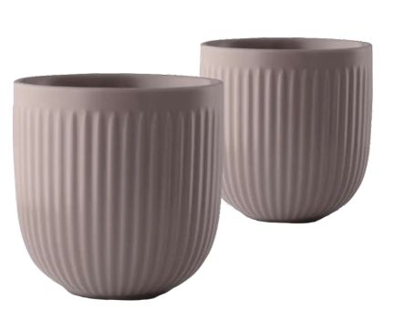 Eva Trio 2er-Set Tasse 34 cl ohne Henkel Truffle Legio Nova 