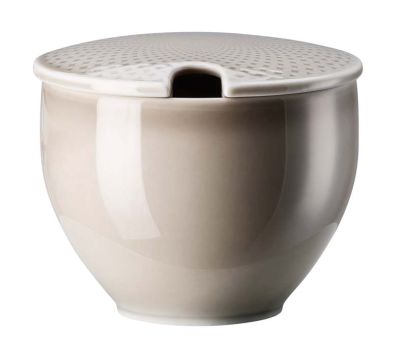 Rosenthal Junto Pearl Grey Zuckerdose mit Einschnitt 