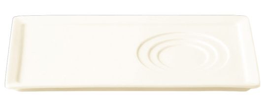 RAK Porcelain Allspice Ivoris white Platte rechteckig 3 Ringe Wasabi L 24 cm / W 14 cm / Ht. 1.5 cm 