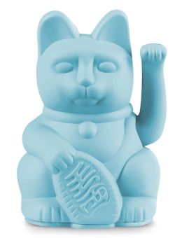 Donkey Winkekatze Mini Lucky Cat Hellblau 