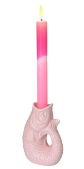 Gift Company Monsieur Carafon Fisch Kerzenhalter XS (H12,7 cm) sea pink 