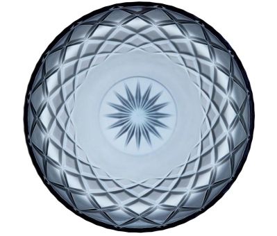 Lyngby Glas Platte 30 cm Sorrento Blau 