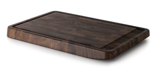 Continenta Schneidebrett 42x29x3,5cm Walnuss Stirnholz 